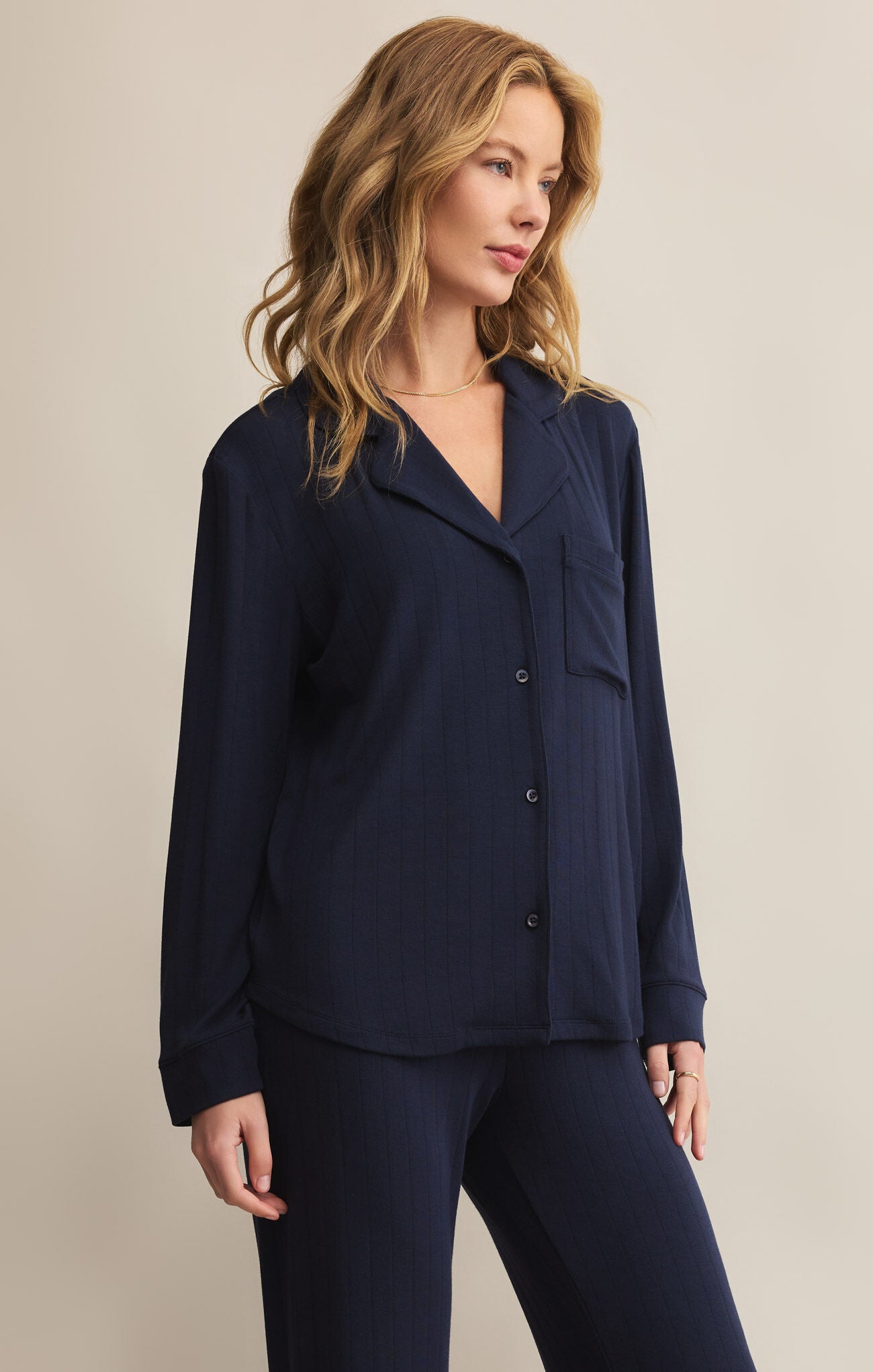 Classique Rib Top - Eclipse