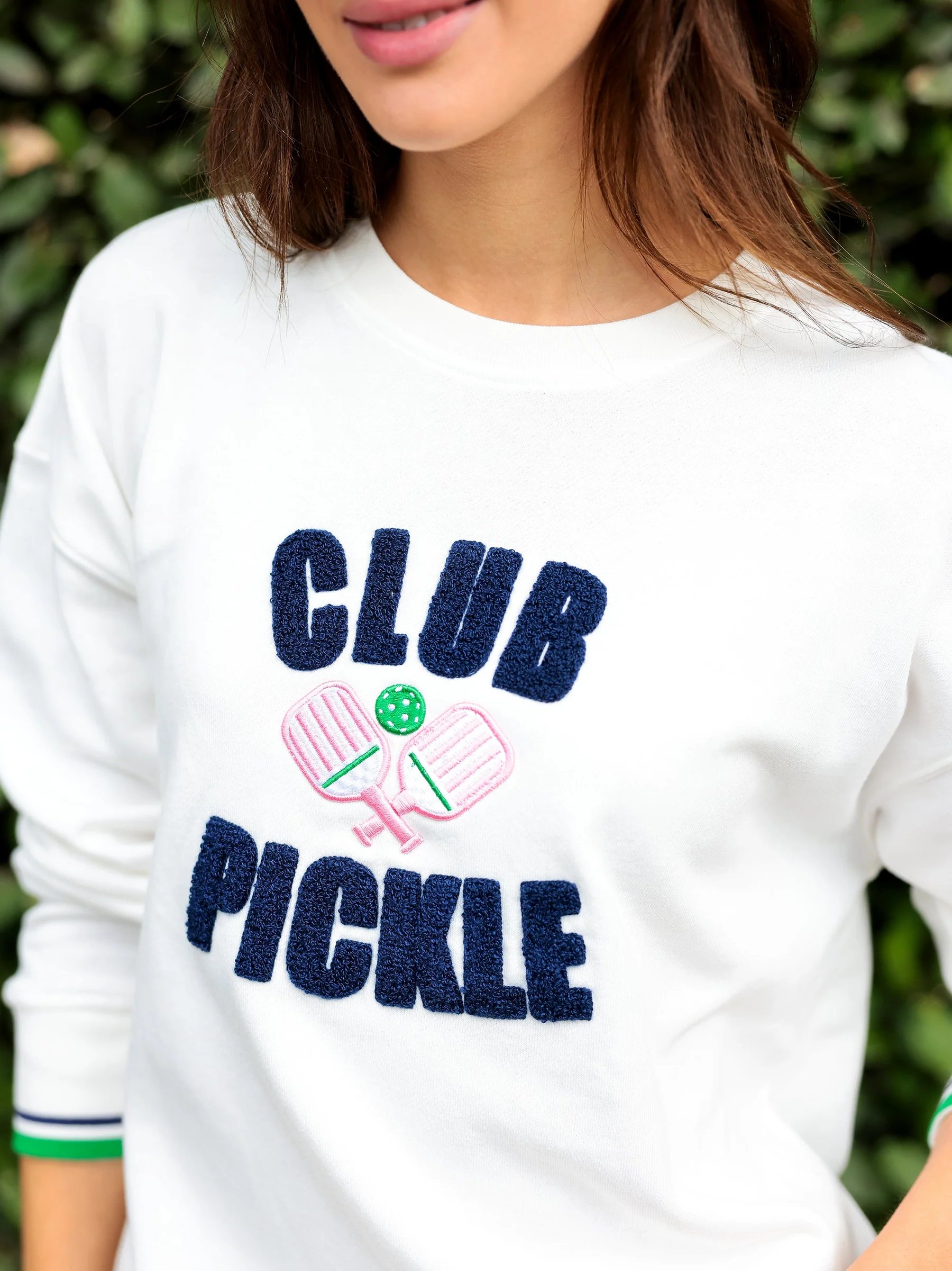 Shiraleah "Club Pickle" Sweatshirt - Ivory