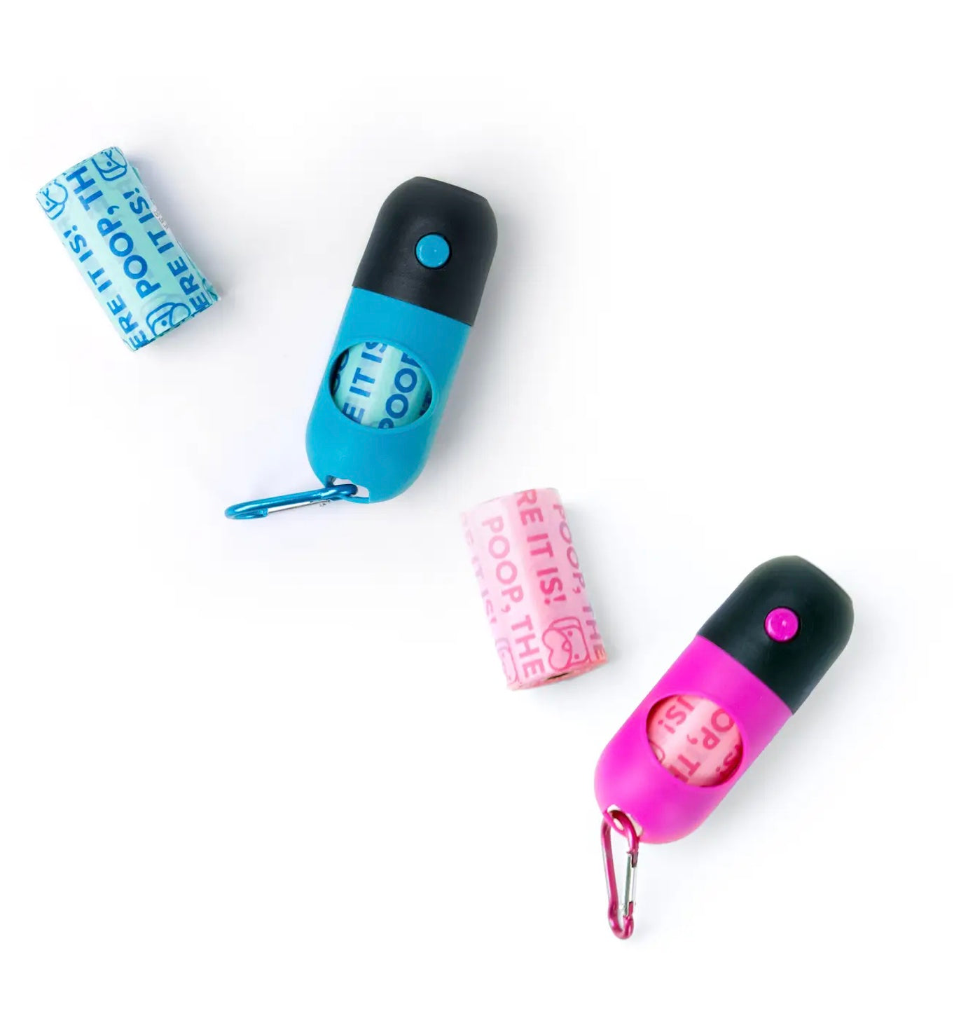 Poop, There It Is! 2-in-1 Flashlight & Doggie Bag Dispenser