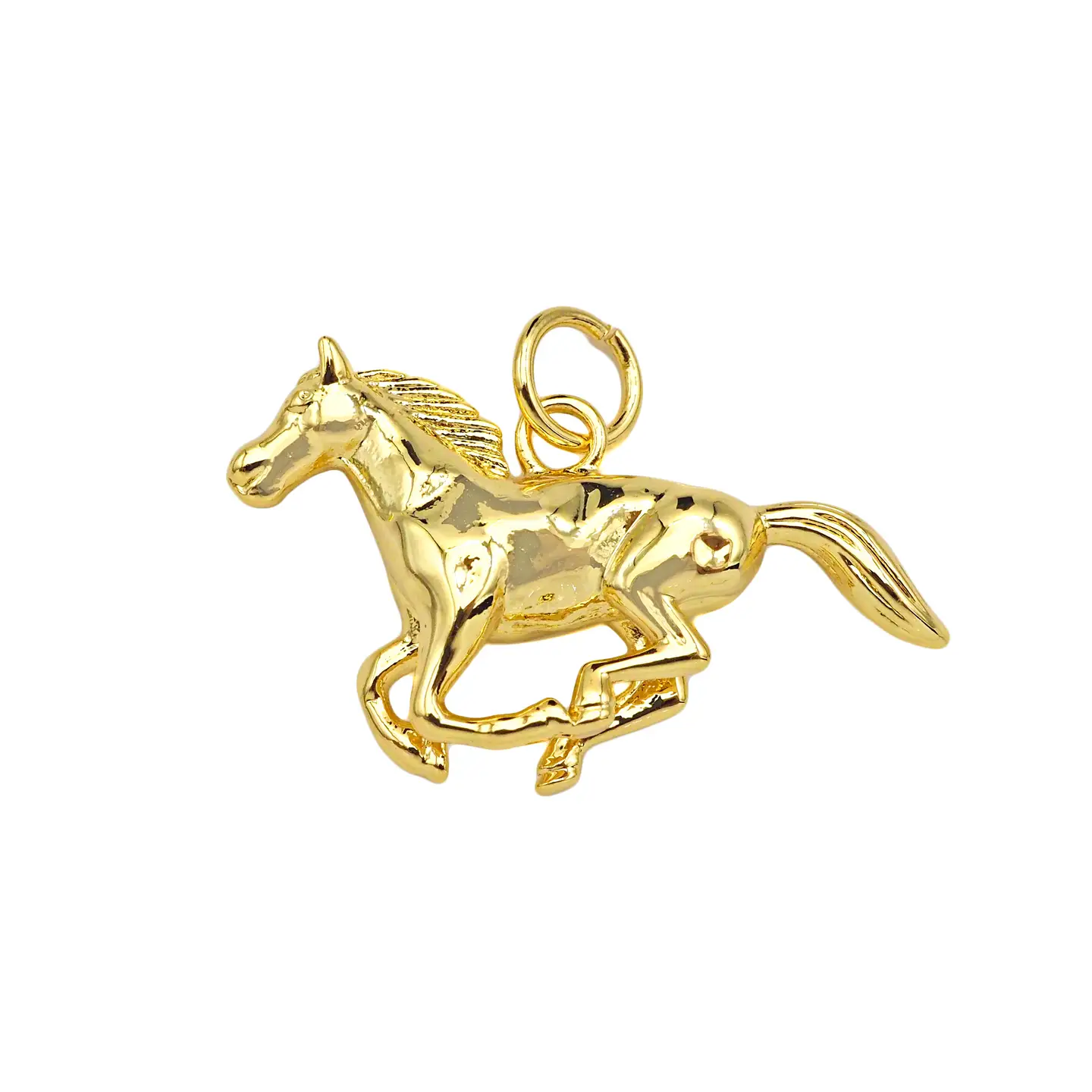 18K Gold Filled Running Horse Shape Pendant